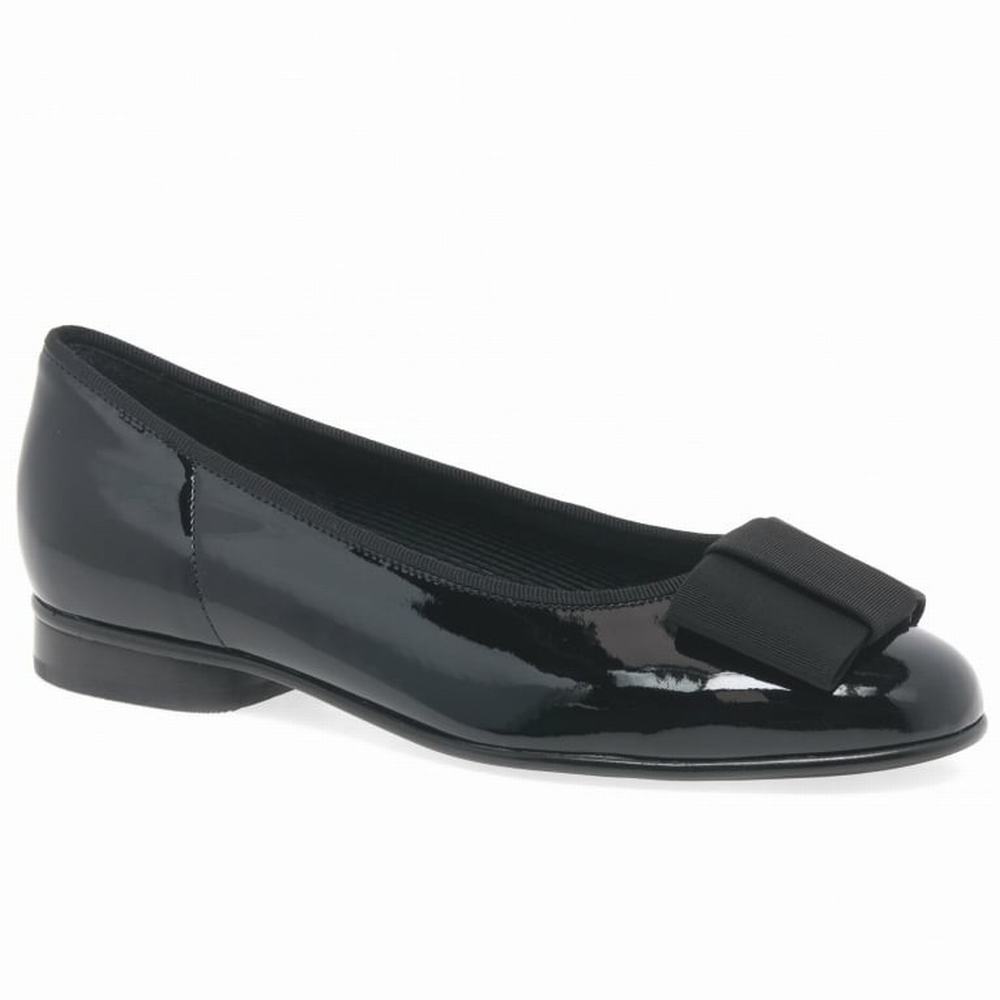 Ballerinas Gabor Assist Bow Trim Mujer Negras | ES0001982