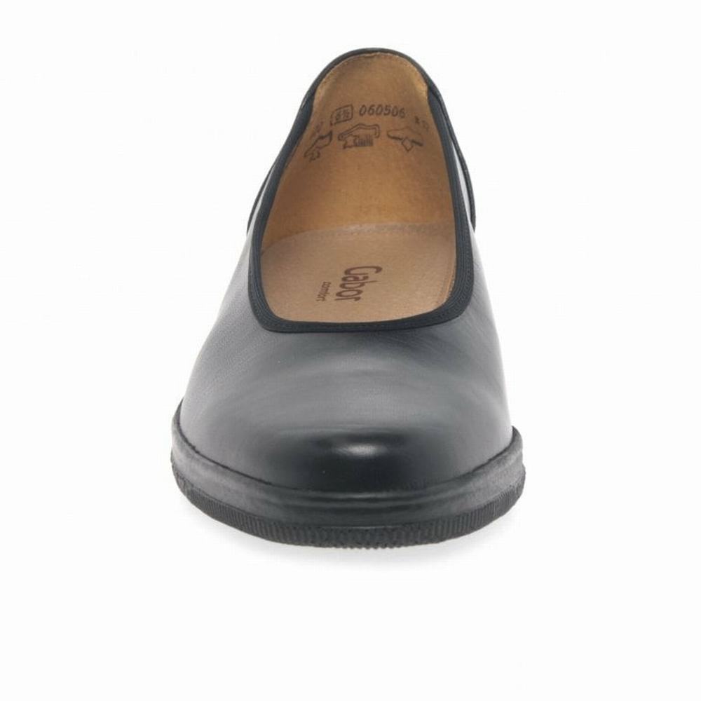 Ballerinas Gabor Piquet Anchos Fit Mujer Negras | ES0001972