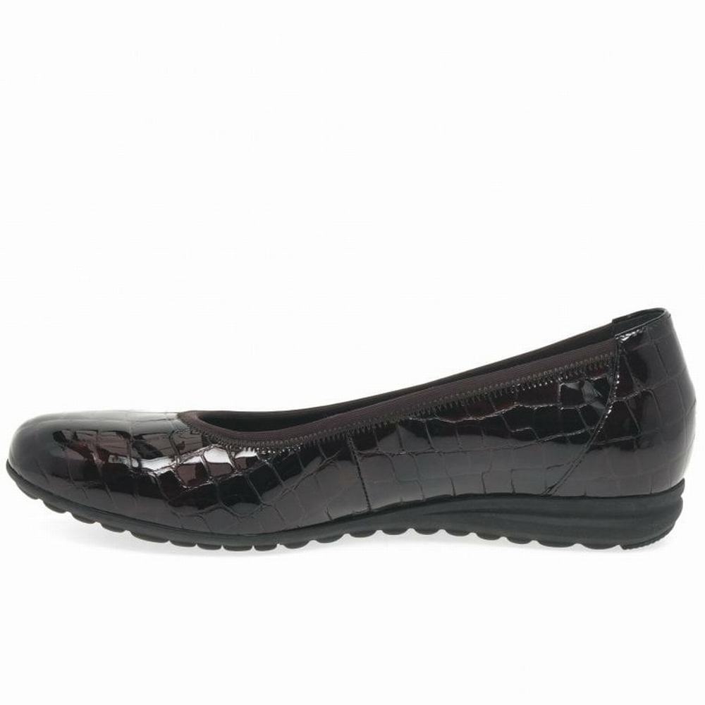 Ballerinas Gabor Splash Casuales Mujer Burdeos | ES0001969