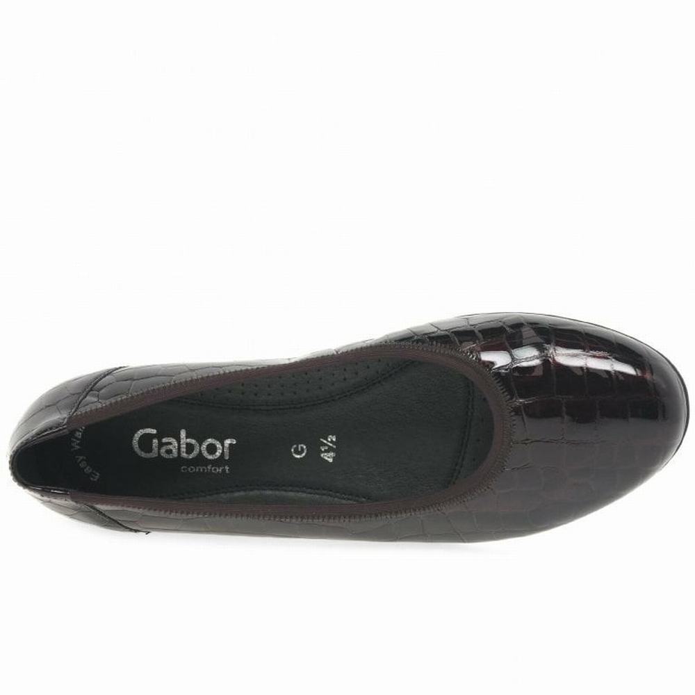 Ballerinas Gabor Splash Casuales Mujer Burdeos | ES0001969