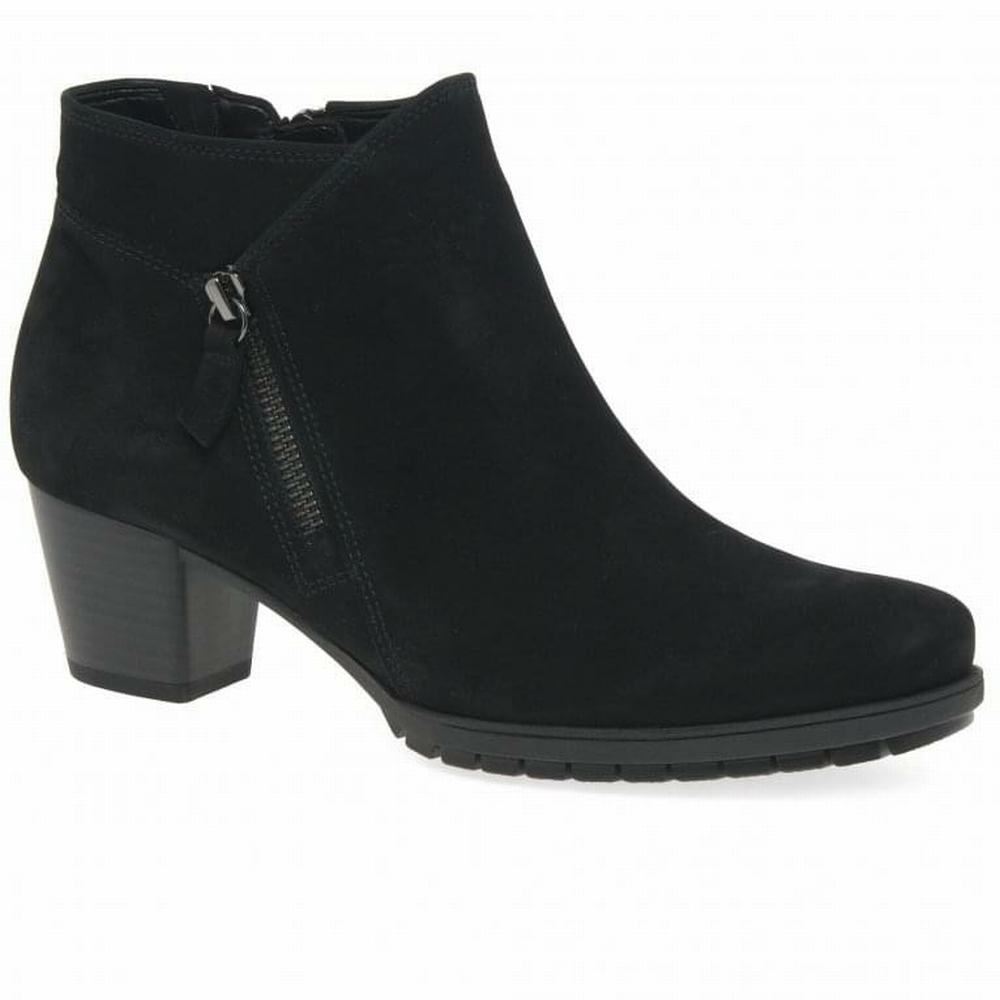 Botines Gabor Olivetti Zip Fijacion Mujer Negras | ES0004639