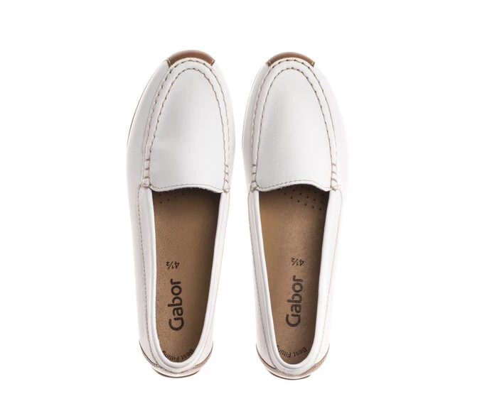 Loafers Gabor Mujer Blancas | ES0001733