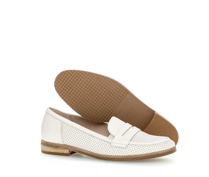 Loafers Gabor Mujer Blancas | ES0001754