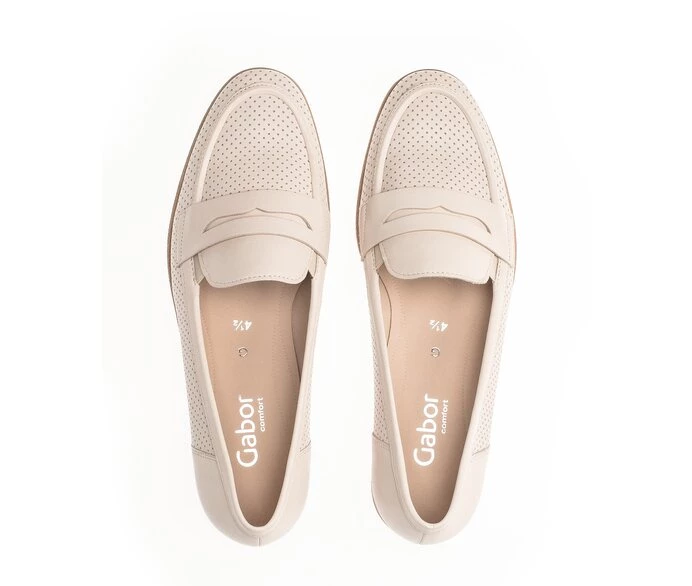 Loafers Gabor Mujer Blancas | ES0001754