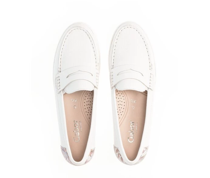 Loafers Gabor Mujer Blancas | ES0001830