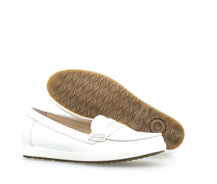 Loafers Gabor Mujer Blancas | ES0001868