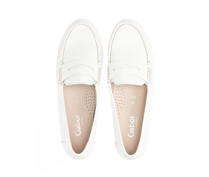 Loafers Gabor Mujer Blancas | ES0001868