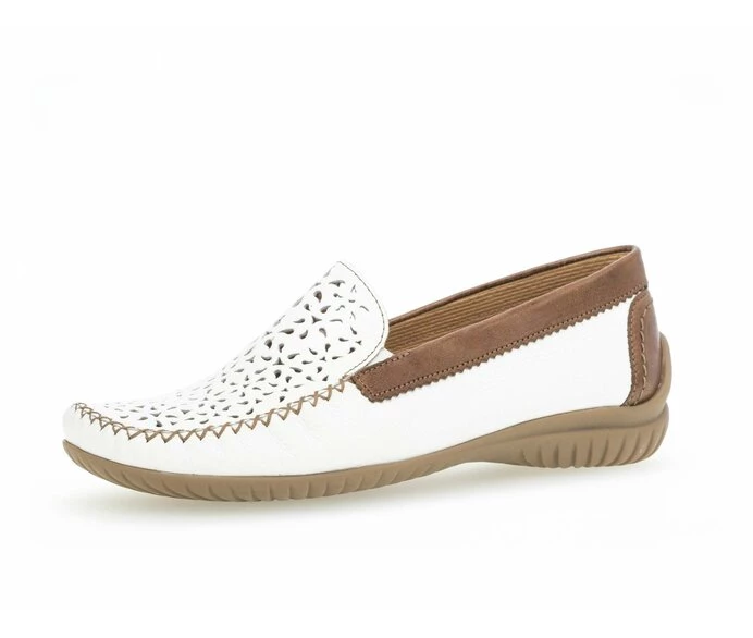 Loafers Gabor Mujer Blancas | ES0001896