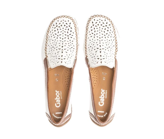 Loafers Gabor Mujer Blancas | ES0001896