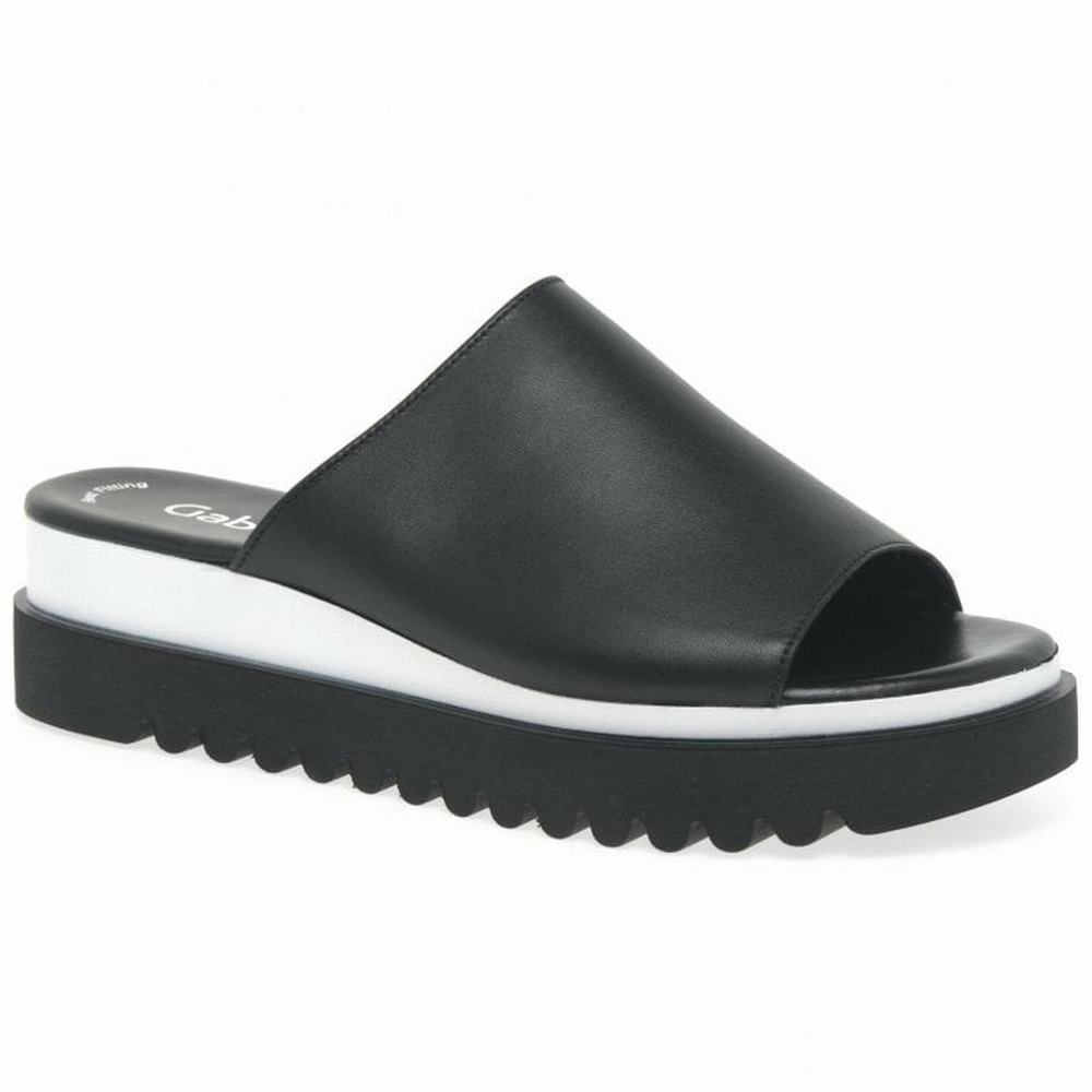 Sandalias Cuña Gabor Emily-Rose Plataforma Mujer Negras | ES0002198