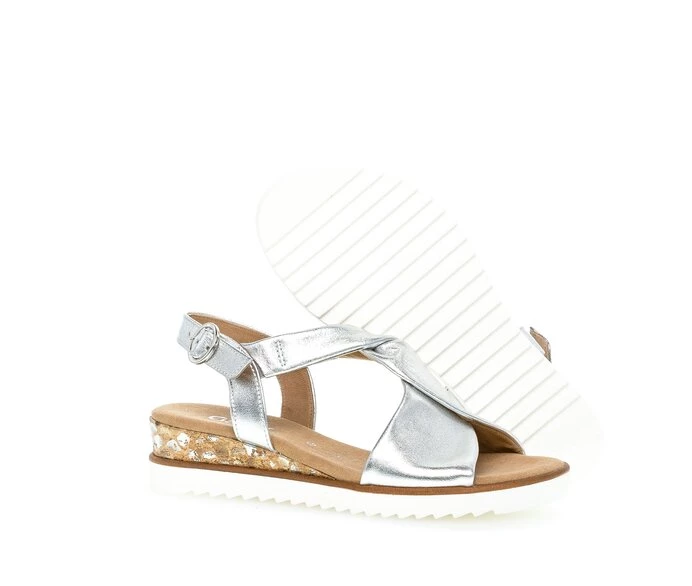 Sandalias Gabor Mujer Plateadas | ES0002349