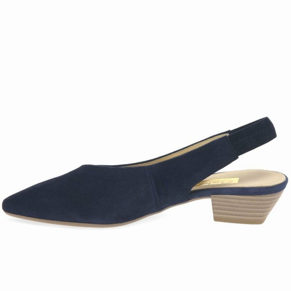 Sandalias Tacones Gabor Heathcliff Destalonadas Court Mujer Azul Marino | ES0002969