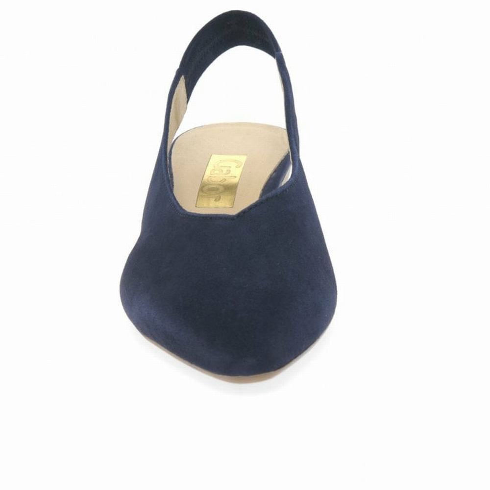 Sandalias Tacones Gabor Heathcliff Destalonadas Court Mujer Azul Marino | ES0002969