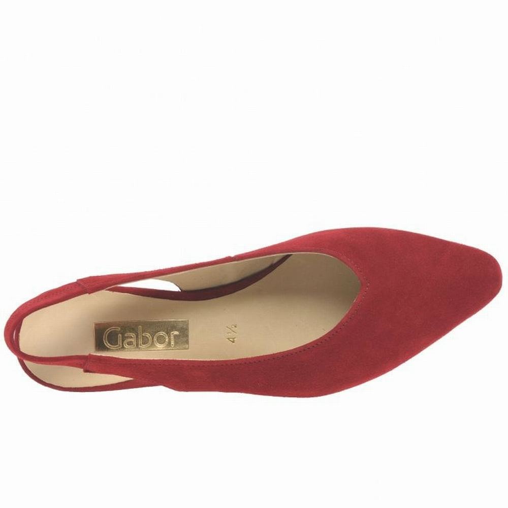 Sandalias Tacones Gabor Heathcliff Destalonadas Court Mujer Rojas | ES0002970