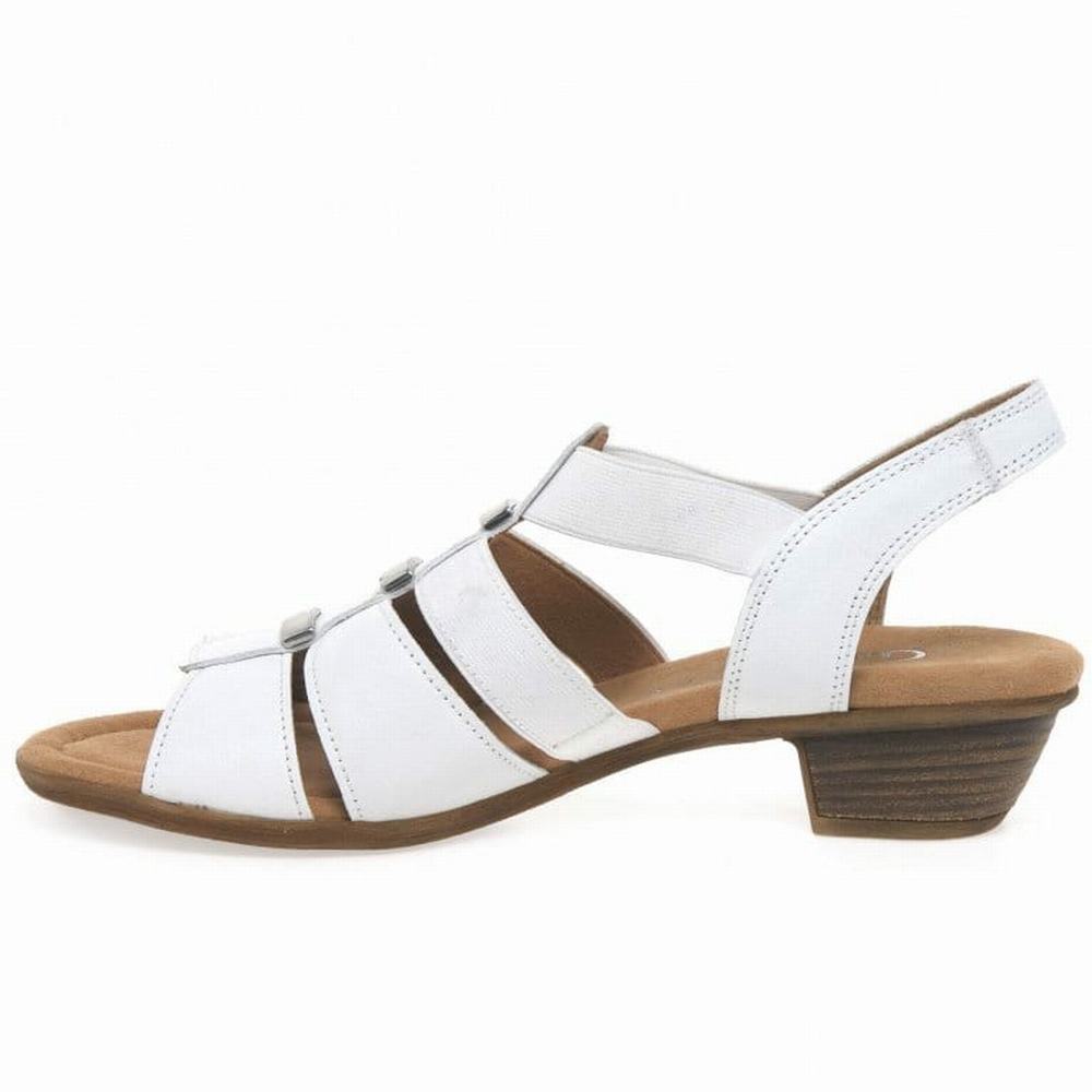 Sandalias Tacones Gabor Joan Modern Mujer Blancas | ES0002971