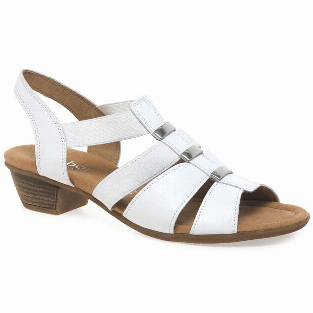 Sandalias Tacones Gabor Joan Modern Mujer Blancas | ES0002971