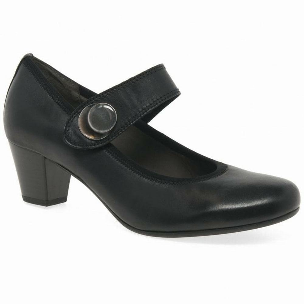 Tacones Gabor Nola Mary Jane Court Mujer Negras | ES0001918