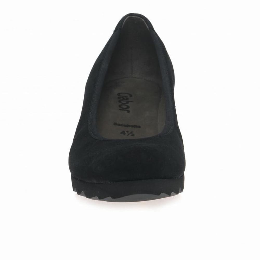 Tacones Gabor Request Modern Wedge Court Mujer Negras | ES0001912