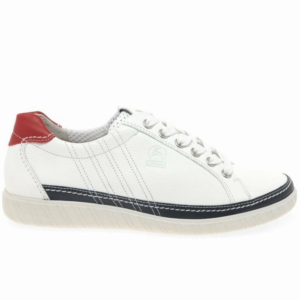 Zapatillas Gabor Amulet Anchos Fit Mujer Blancas Azul Marino Rojas | ES0001352