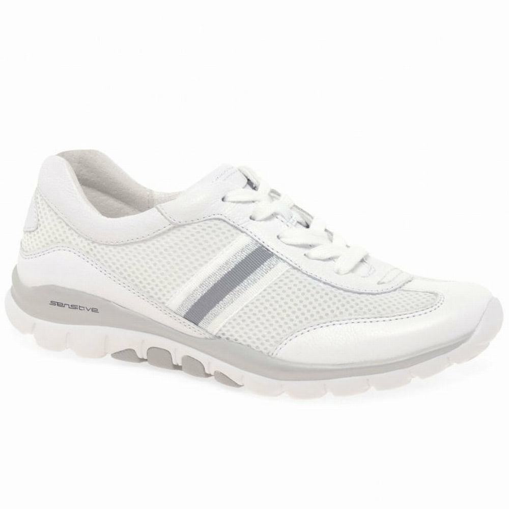 Zapatillas Gabor Helen Sports Mujer Blancas Plateadas | ES0001317