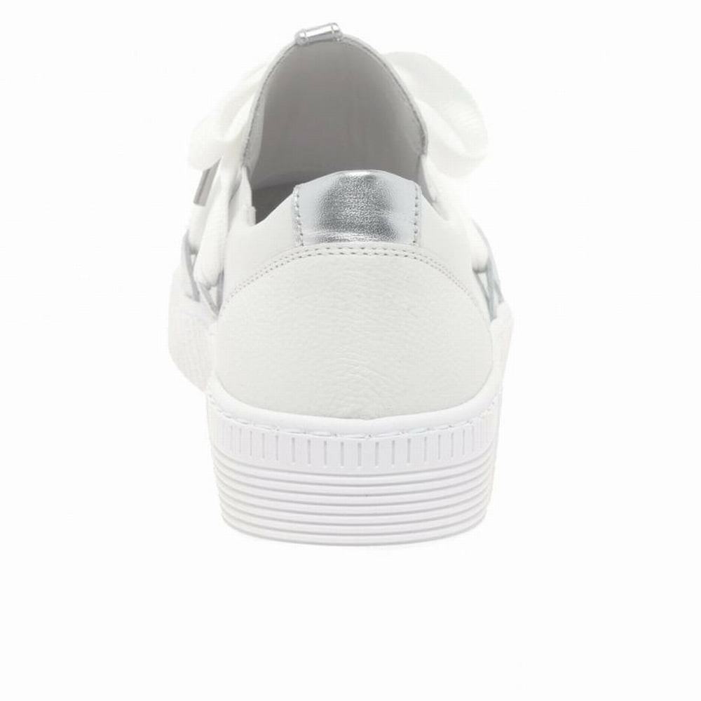 Zapatillas Gabor Waltz Casuales Mujer Blancas Plateadas | ES0001309