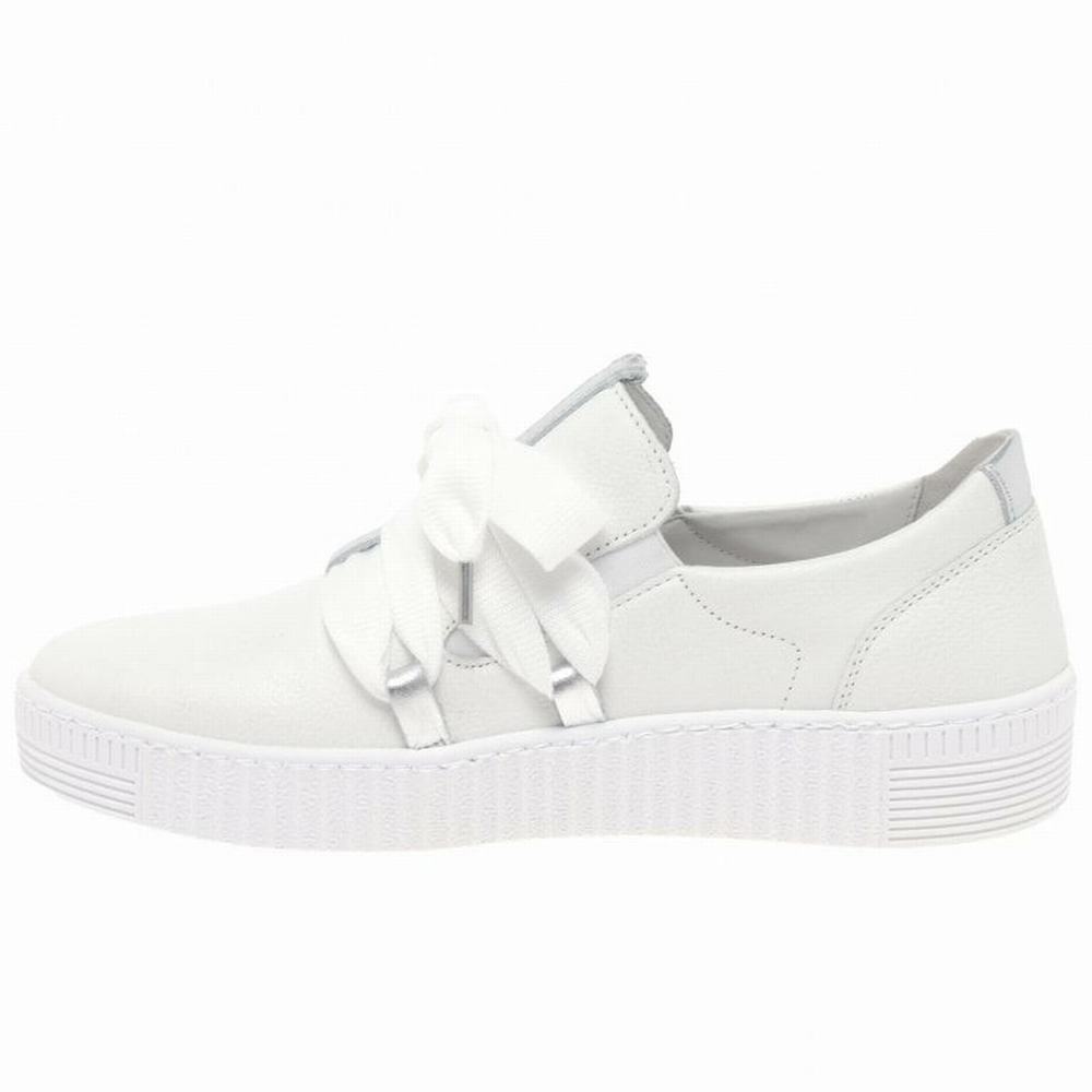 Zapatillas Gabor Waltz Casuales Mujer Blancas Plateadas | ES0001309