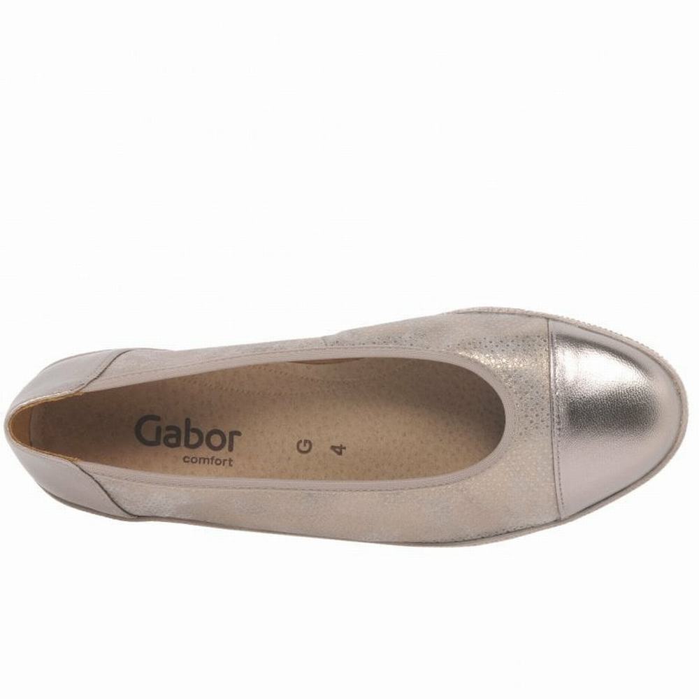 Zapatos Cuña Gabor Petunia Charol Accent Low Mujer Sliver | ES0001376