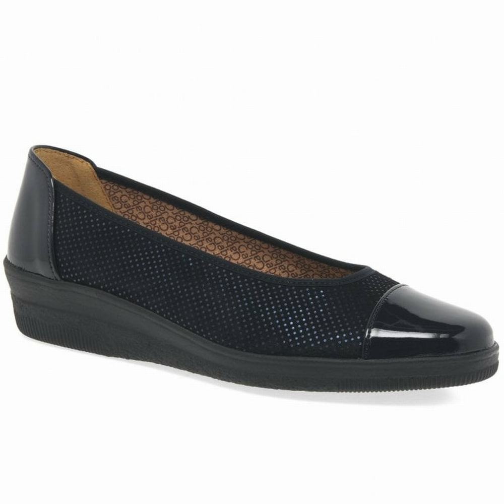 Zapatos Cuña Gabor Petunia Charol Accent Low Mujer Negras | ES0001377