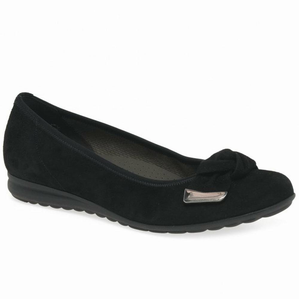 Zapatos Planos Gabor Silent Mujer Negras | ES0001952