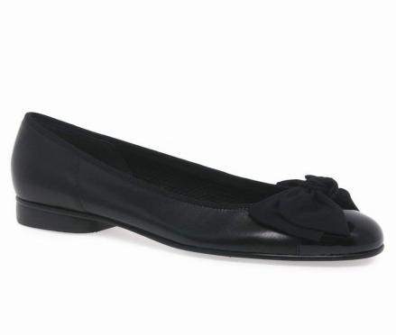 Ballerinas Gabor Amy Bow Trim Mujer Negras | ES0001984