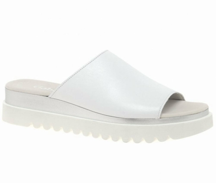 Sandalias Cuña Gabor Emily-Rose Plataforma Mujer Blancas | ES0002199