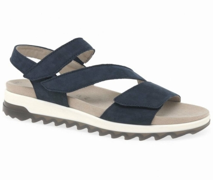 Sandalias Cuña Gabor Verity Tiras Low Tacón Sandals Mujer Azules | ES0002183