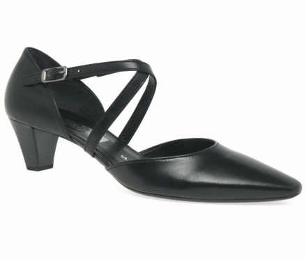 Tacones Gabor Callow Modern Cross Correa Court Mujer Negras | ES0001927